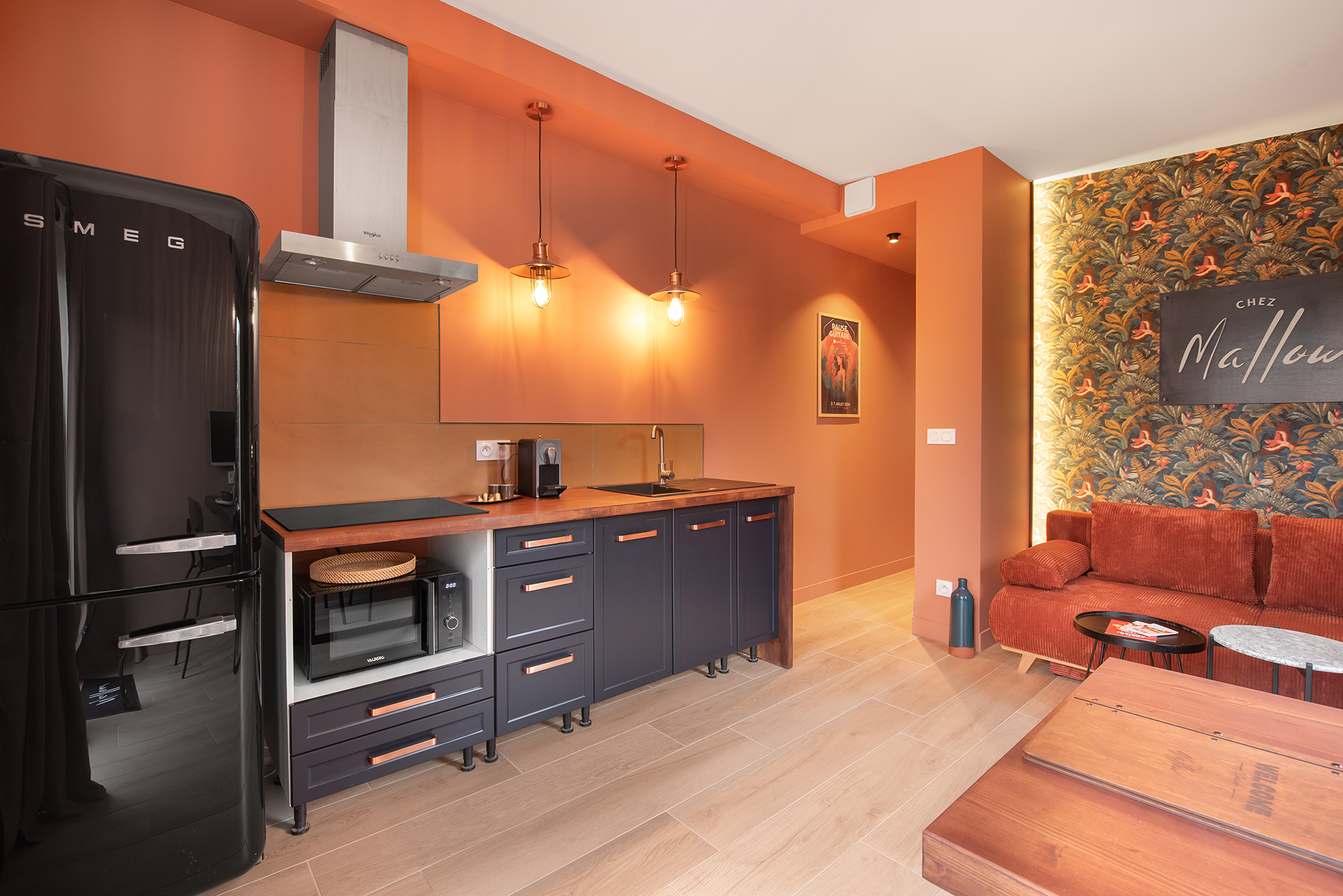 Detail tablede repas logement airbnb albi Chez Mallow