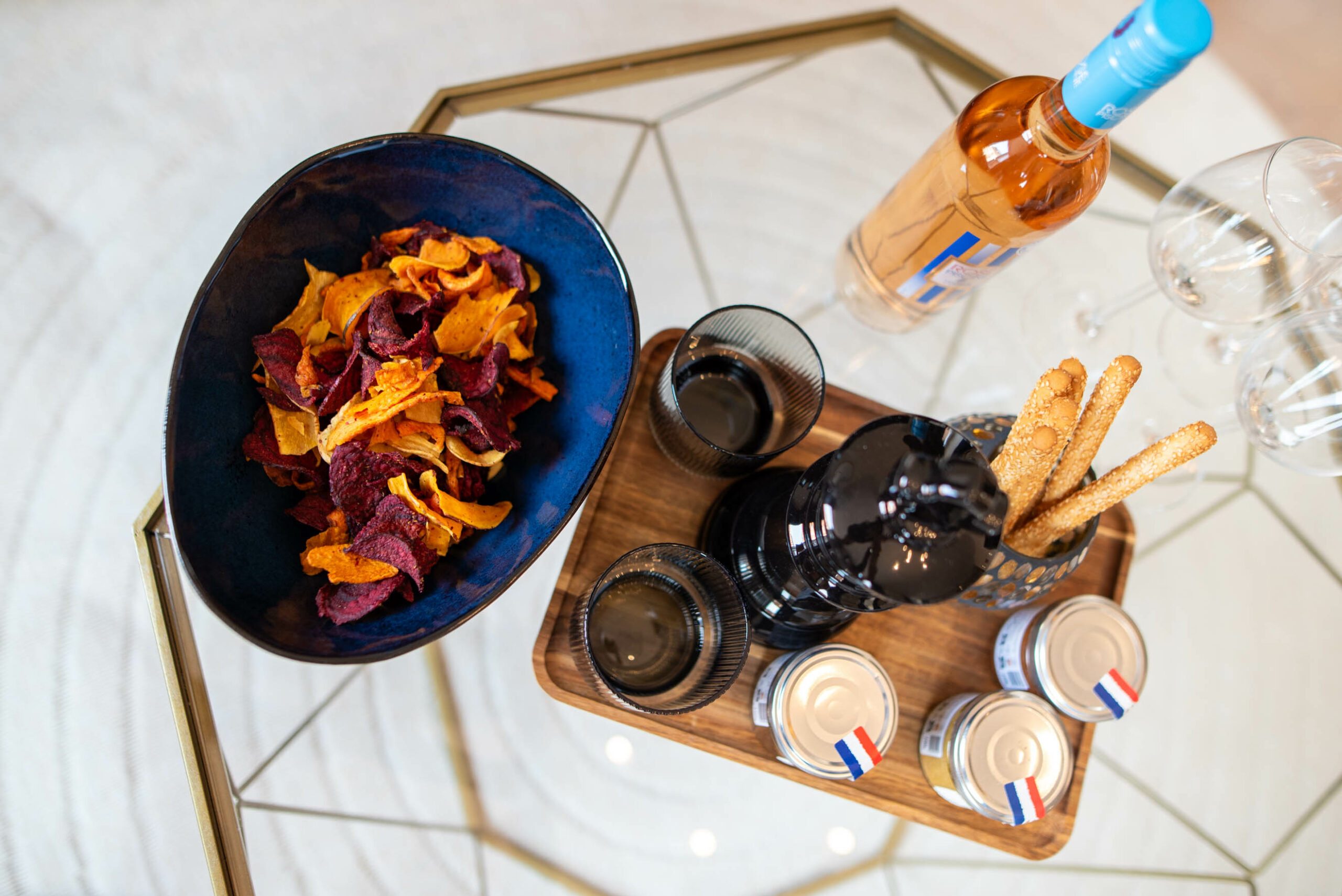 Nourriture de présentation pour logement Airbnb